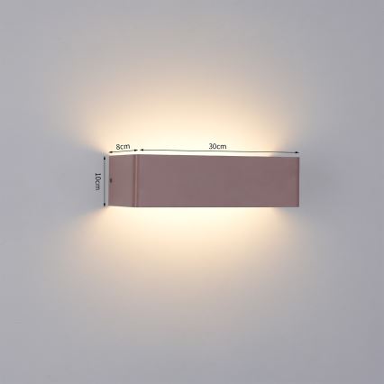 Brilagi - LED външно стенно осветително тяло DONNANI LED/12W/230V 30 cm кафяво IP44