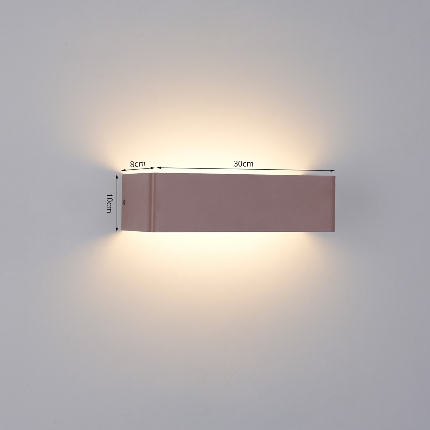 Brilagi - LED външно стенно осветително тяло DONNANI LED/12W/230V 30 cm кафяво IP44