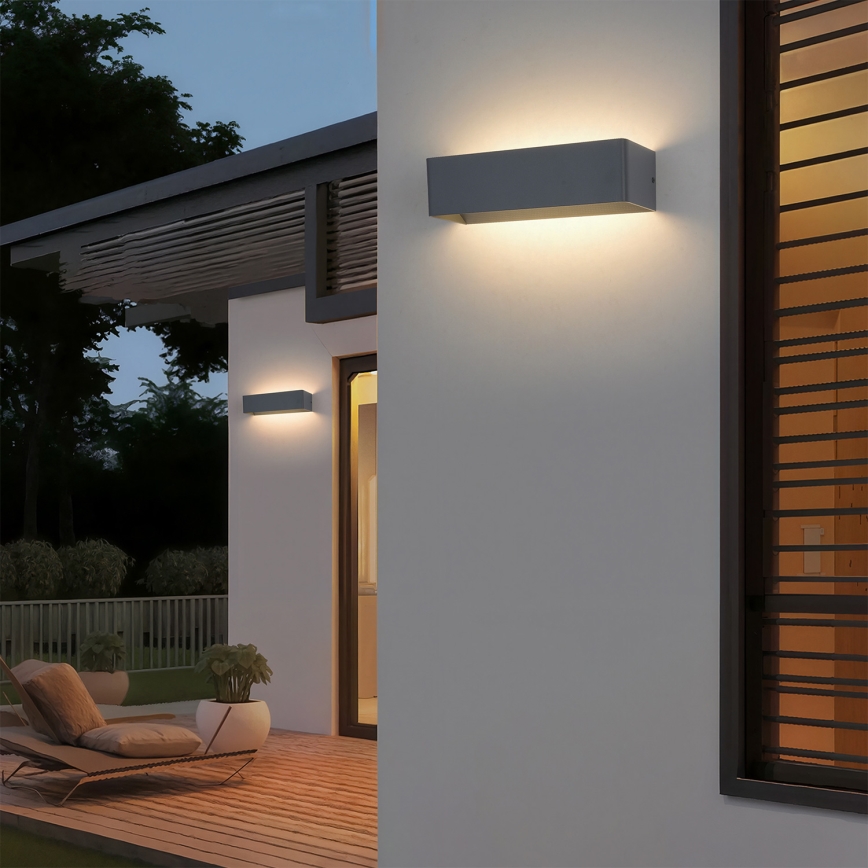 Brilagi - LED външно стенно осветително тяло DONNANI LED/12W/230V антрацит IP44
