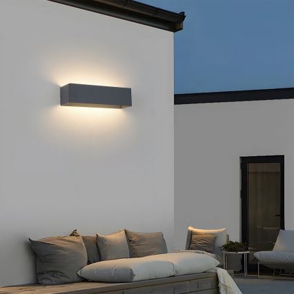 Brilagi - LED външно стенно осветително тяло DONNANI LED/12W/230V антрацит IP44
