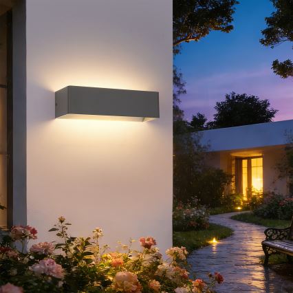 Brilagi - LED външно стенно осветително тяло DONNANI LED/12W/230V антрацит IP44