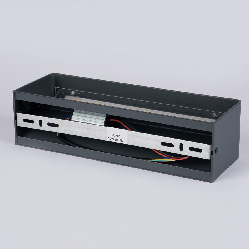 Brilagi - LED външно стенно осветително тяло DONNANI LED/12W/230V антрацит IP44