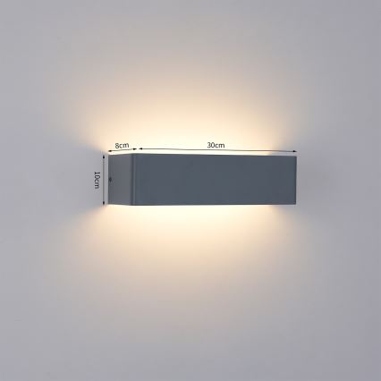 Brilagi - LED външно стенно осветително тяло DONNANI LED/12W/230V антрацит IP44