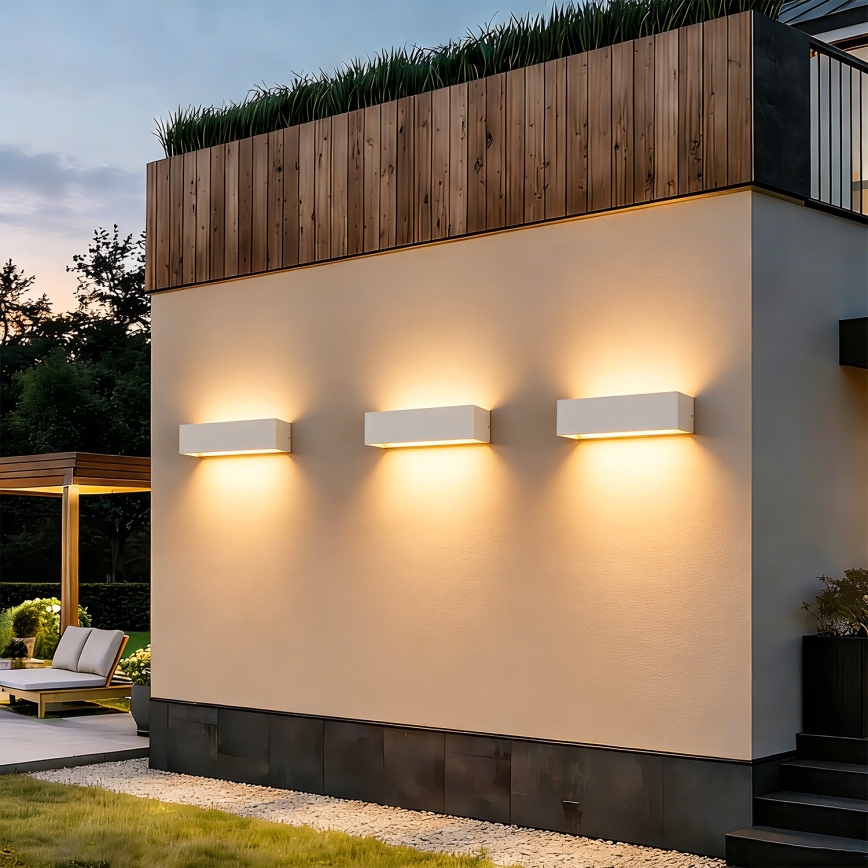 Brilagi - LED външно стенно осветително тяло DONNANI LED/12W/230V бяло IP44