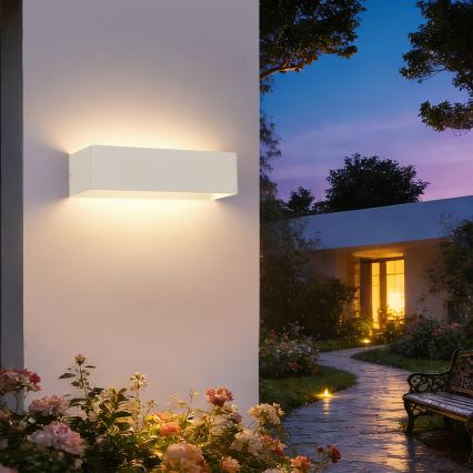 Brilagi - LED външно стенно осветително тяло DONNANI LED/12W/230V бяло IP44
