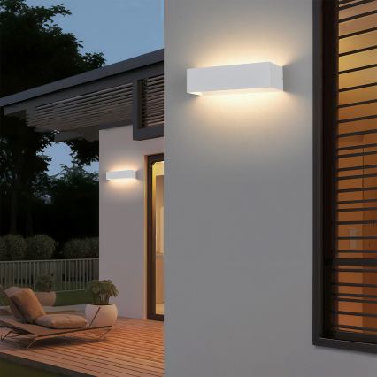 Brilagi - LED външно стенно осветително тяло DONNANI LED/12W/230V бяло IP44