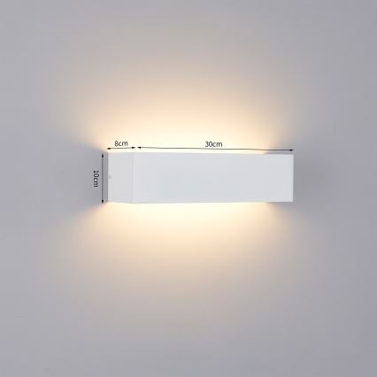 Brilagi - LED външно стенно осветително тяло DONNANI LED/12W/230V бяло IP44