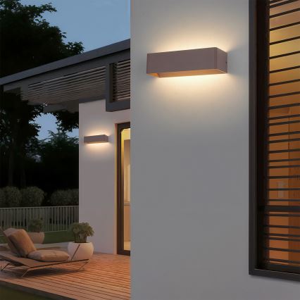 Brilagi - LED Външно стенно осветително тяло DONNANI LED/12W/230V кафяво IP44