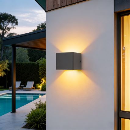 Brilagi - LED външно стенно осветително тяло DONNANI LED/5W/230V 10 cm антрацит IP44
