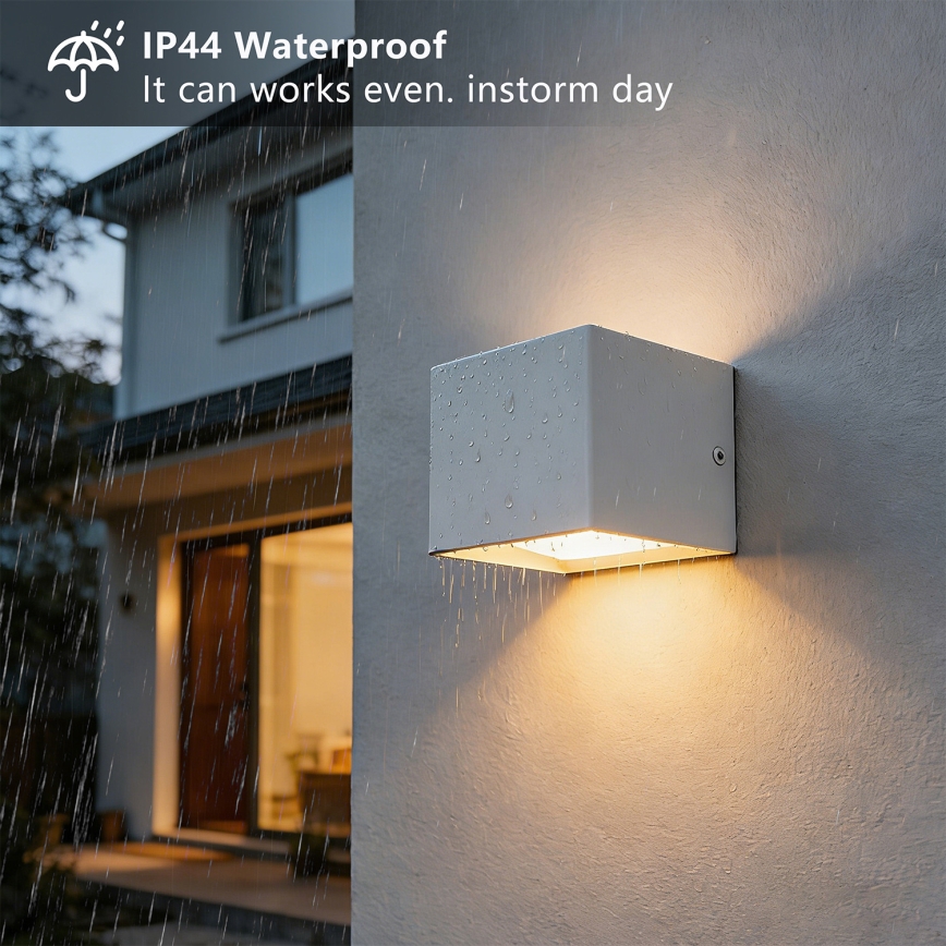 Brilagi - LED външно стенно осветително тяло DONNANI LED/5W/230V 10 cm бяло IP44