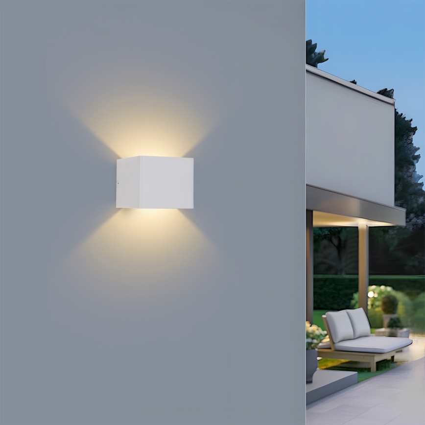 Brilagi - LED външно стенно осветително тяло DONNANI LED/5W/230V 10 cm бяло IP44