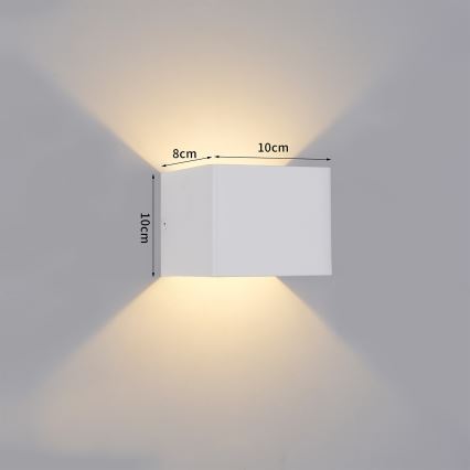 Brilagi - LED външно стенно осветително тяло DONNANI LED/5W/230V 10 cm бяло IP44