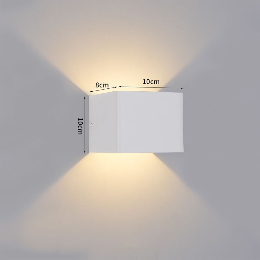 Brilagi - LED външно стенно осветително тяло DONNANI LED/5W/230V 10 cm бяло IP44