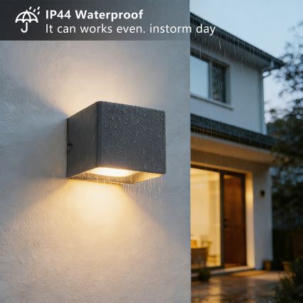 Brilagi - LED външно стенно осветително тяло DONNANI LED/5W/230V антрацит IP44