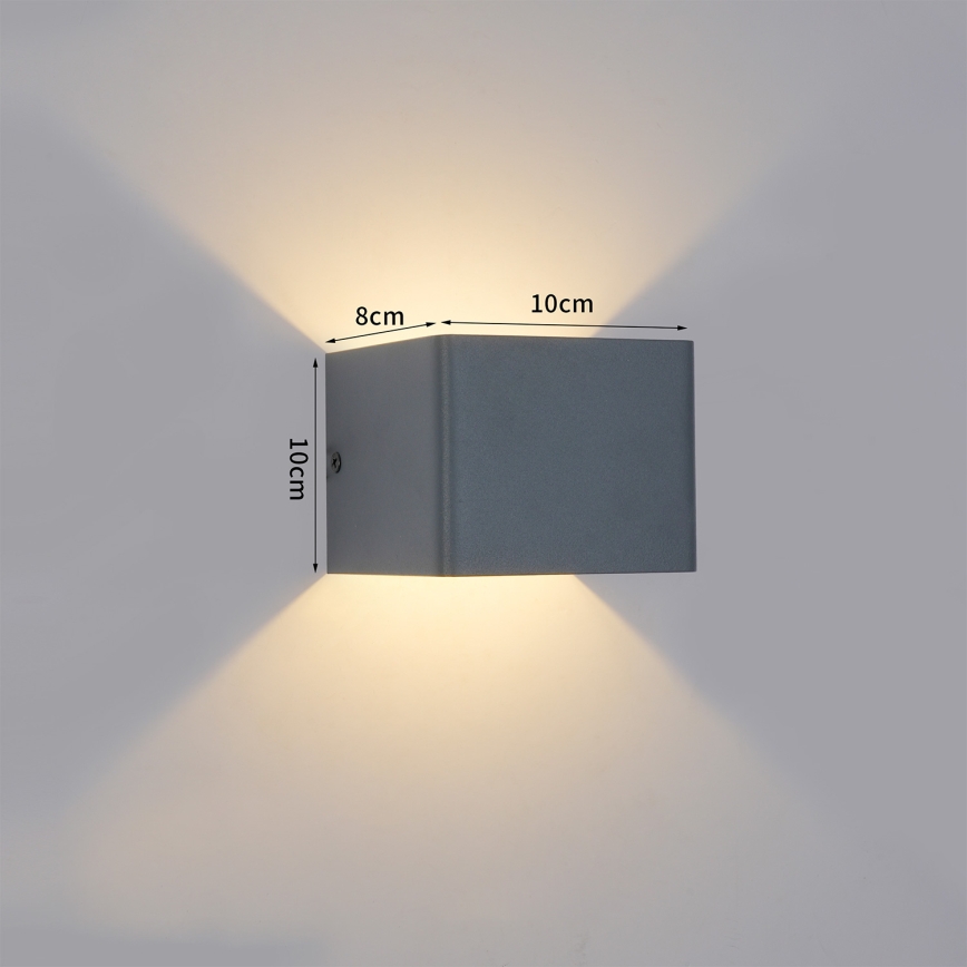 Brilagi - LED външно стенно осветително тяло DONNANI LED/5W/230V антрацит IP44