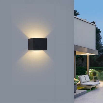Brilagi - LED външно стенно осветително тяло DONNANI LED/5W/230V черно IP44