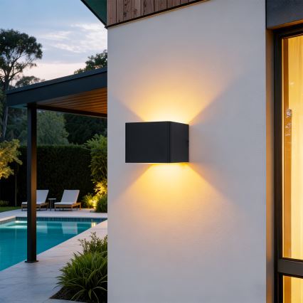 Brilagi - LED външно стенно осветително тяло DONNANI LED/5W/230V черно IP44