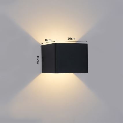 Brilagi - LED външно стенно осветително тяло DONNANI LED/5W/230V черно IP44