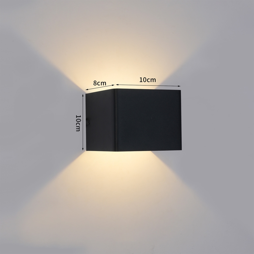 Brilagi - LED външно стенно осветително тяло DONNANI LED/5W/230V черно IP44