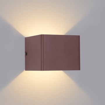 Brilagi - LED външно стенно осветително тяло DONNANI LED/5W/230V кафяво IP44