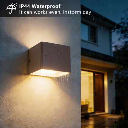 Brilagi - LED външно стенно осветително тяло DONNANI LED/5W/230V кафяво IP44