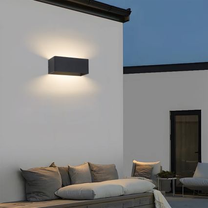 Brilagi - LED външно стенно осветително тяло DONNANI LED/7W/230V 20 cm черно IP44