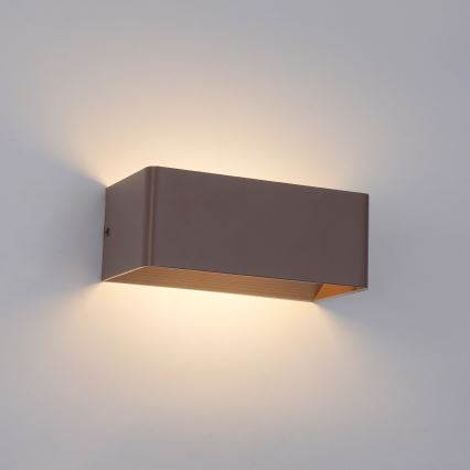 Brilagi - LED външно стенно осветително тяло DONNANI LED/7W/230V 20 cm кафяво IP44