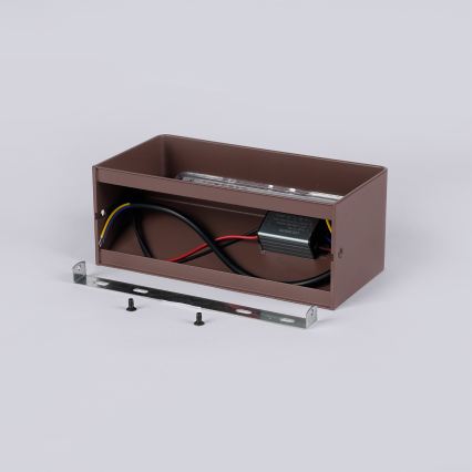 Brilagi - LED външно стенно осветително тяло DONNANI LED/7W/230V 20 cm кафяво IP44
