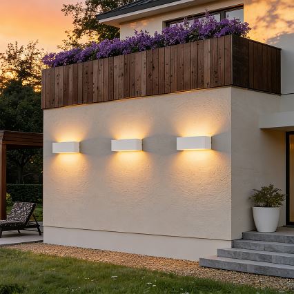 Brilagi - LED външно стенно осветително тяло DONNANI LED/7W/230V 20 см бяло IP44