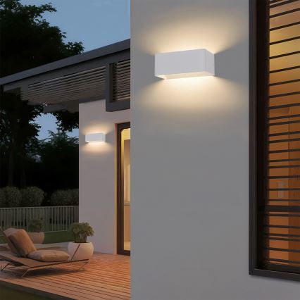 Brilagi - LED външно стенно осветително тяло DONNANI LED/7W/230V 20 см бяло IP44