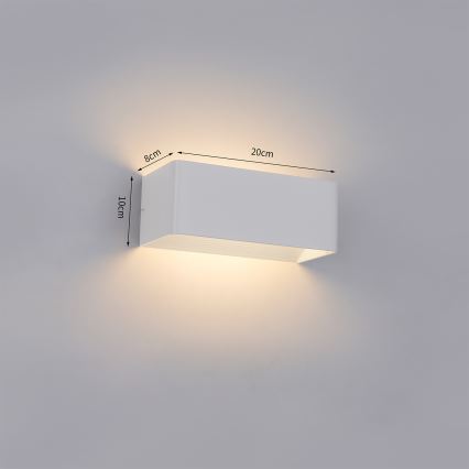 Brilagi - LED външно стенно осветително тяло DONNANI LED/7W/230V 20 см бяло IP44