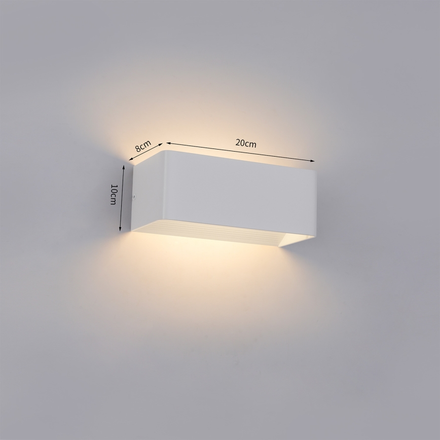 Brilagi - LED външно стенно осветително тяло DONNANI LED/7W/230V 20 см бяло IP44