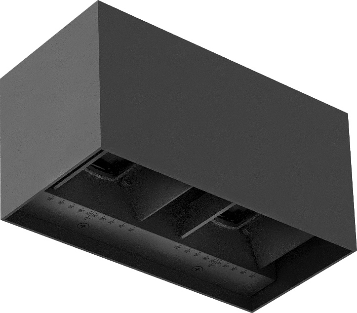 Brilagi - LED външно стенно осветително тяло DOUBLE CUBE LED/12W/230V антрацит IP65