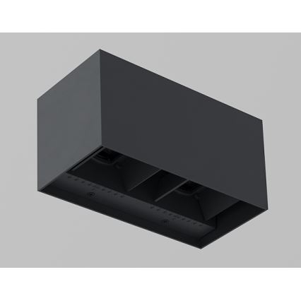 Brilagi - LED външно стенно осветително тяло DOUBLE CUBE LED/12W/230V антрацит IP65