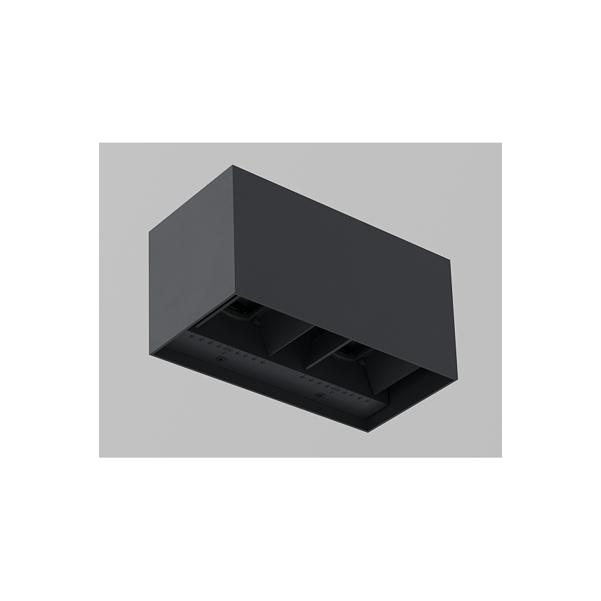 Brilagi - LED външно стенно осветително тяло DOUBLE CUBE LED/12W/230V антрацит IP65