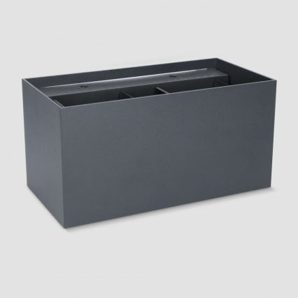 Brilagi - LED външно стенно осветително тяло DOUBLE CUBE LED/12W/230V антрацит IP65