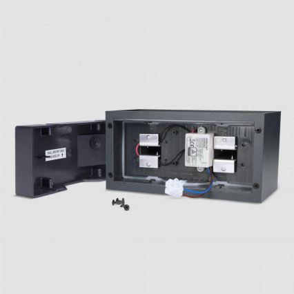 Brilagi - LED външно стенно осветително тяло DOUBLE CUBE LED/12W/230V антрацит IP65