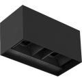 Brilagi - LED външно стенно осветително тяло DOUBLE CUBE LED/12W/230V, черно, IP65