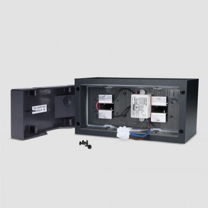 Brilagi - LED външно стенно осветително тяло DOUBLE CUBE LED/12W/230V, черно, IP65