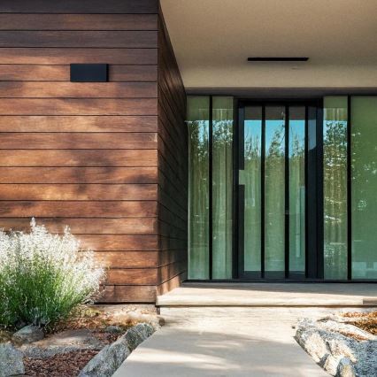 Brilagi - LED външно стенно осветително тяло DOUBLE CUBE LED/12W/230V, черно, IP65