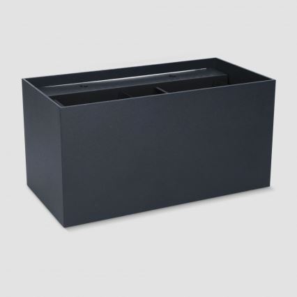 Brilagi - LED външно стенно осветително тяло DOUBLE CUBE LED/12W/230V, черно, IP65