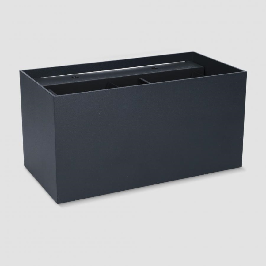 Brilagi - LED външно стенно осветително тяло DOUBLE CUBE LED/12W/230V, черно, IP65