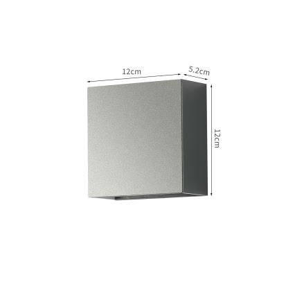 Brilagi - LED външно стенно осветително тяло DOUBLERAY LED/4W/230V антрацит IP65