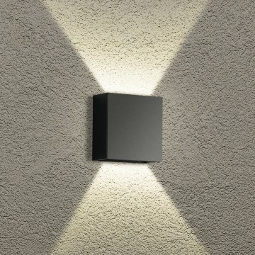 Brilagi - LED външно стенно осветително тяло DOUBLERAY LED/4W/230V черно IP65