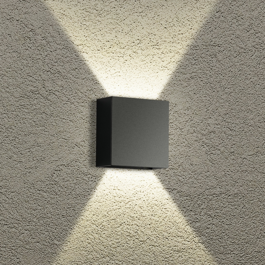 Brilagi - LED външно стенно осветително тяло DOUBLERAY LED/4W/230V черно IP65