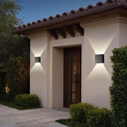 Brilagi - LED външно стенно осветително тяло DOUBLERAY LED/4W/230V черно IP65