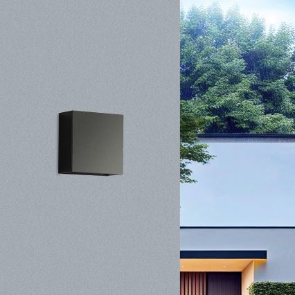 Brilagi - LED външно стенно осветително тяло DOUBLERAY LED/4W/230V черно IP65