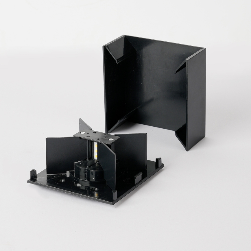 Brilagi - LED външно стенно осветително тяло DOUBLERAY LED/4W/230V черно IP65