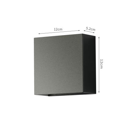 Brilagi - LED външно стенно осветително тяло DOUBLERAY LED/4W/230V черно IP65