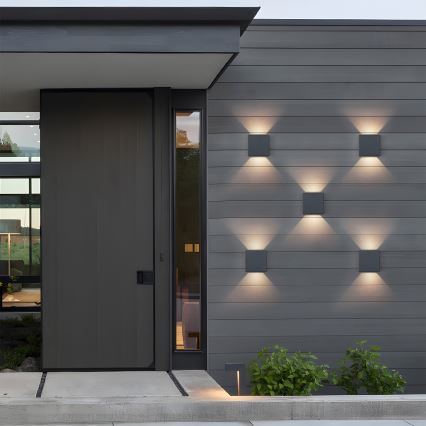 Brilagi - LED външно стенно осветително тяло DOUBLERAY LED/6W/230V антрацит IP54